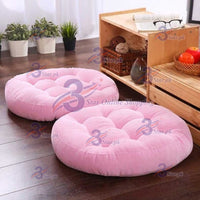 Round Velvet Floor Cushion – Tufted Tatami Meditation Seat Cushion (1 Pair / 2 Pieces)