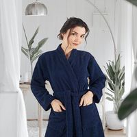 Luxury Coral Fleece Bathrobe for Women Soft & Warm Winter Sleepwear Night Gown