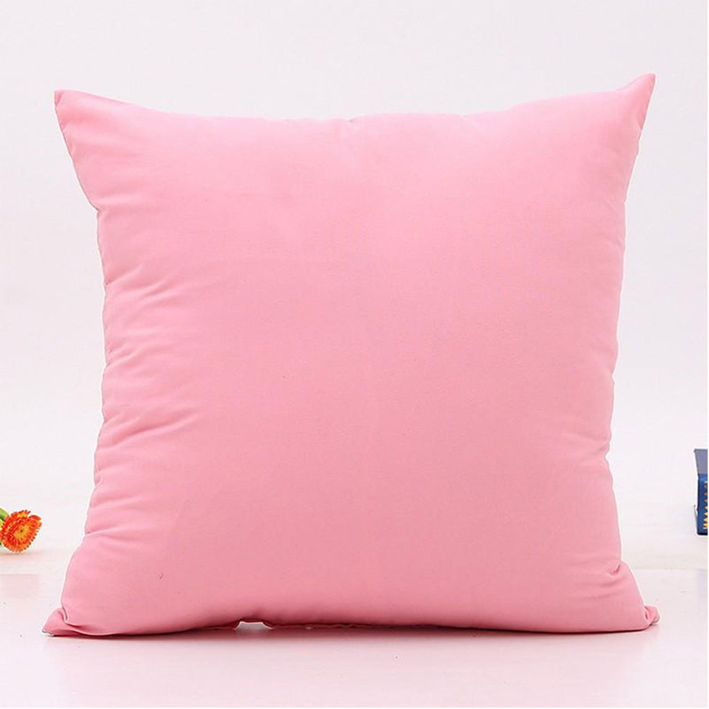 100% Waterproof Plain Cushion Cover with Zipper – Sofa & Bed Pillow Case (1 Piece)