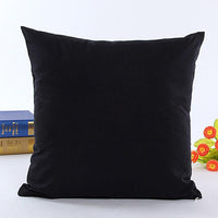 100% Waterproof Plain Black Cushion Cover / Case for Sofa & Bed (1 Piece)