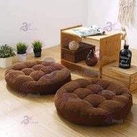 Round Velvet Floor Cushion – Tufted Tatami Meditation Seat Cushion (1 Pair / 2 Pieces)