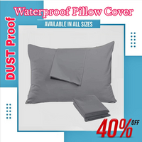 100% Waterproof Pillow Cover with Zipper | Dustproof & Allergen-Proof Pillow Protector