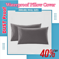 100% Waterproof Pillow Cover with Zipper | Dustproof & Allergen-Proof Pillow Protector