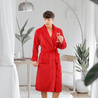 Luxury Coral Fleece Bathrobe for Women  Soft & Warm Winter Sleepwear  Night Gown