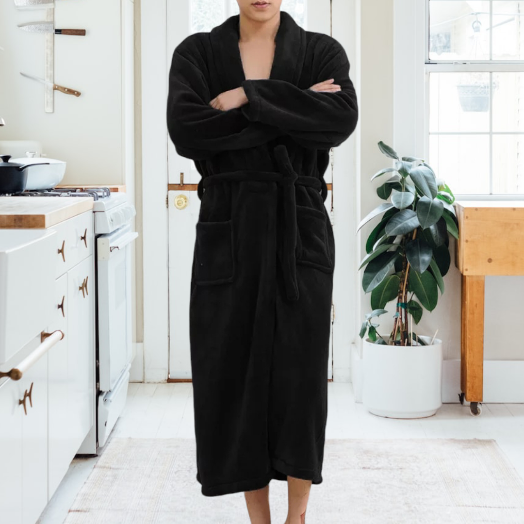 Luxury Coral Fleece Bathrobe for Women  Soft & Warm Winter Sleepwear  Night Gown