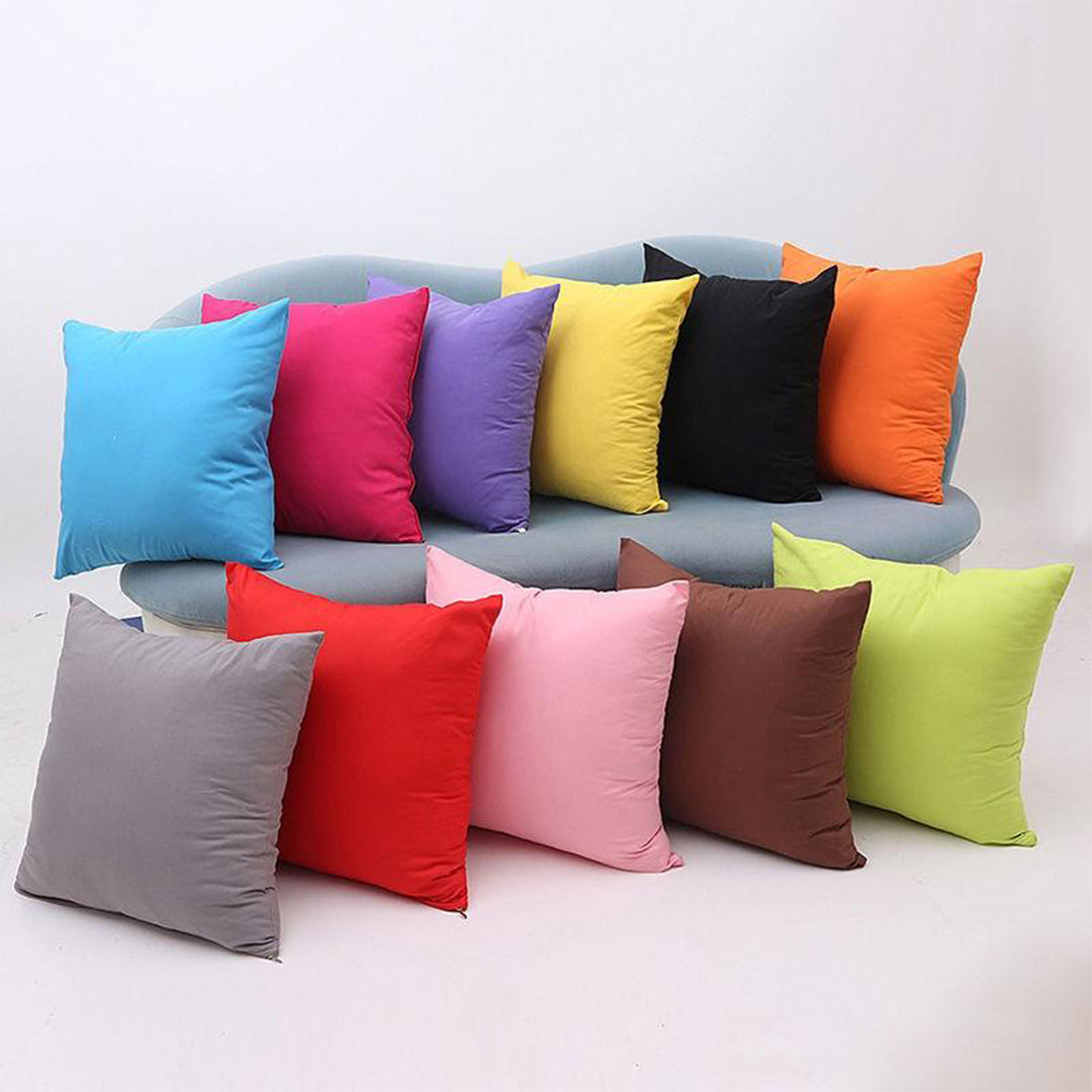 100% Waterproof Plain Black Cushion Cover / Case for Sofa & Bed (1 Piece)