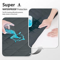 100% Waterproof Quilted Mattress Protector – Fitted Breathable Bed Cover (All Sizes)