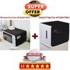 Dust-proof Cover for Microwave Oven and Refrigerator with Quilted Fabric (Variable Colors)