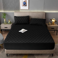 Quilted Mattress Fitted Cover With Pillow Cover
