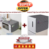 Dust-proof Cover for Microwave Oven and Refrigerator with Quilted Fabric (Variable Colors)