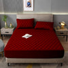 Quilted Mattress Fitted Cover With Pillow Cover