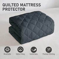 100% Waterproof Quilted Mattress Protector – Fitted Breathable Bed Cover (All Sizes)