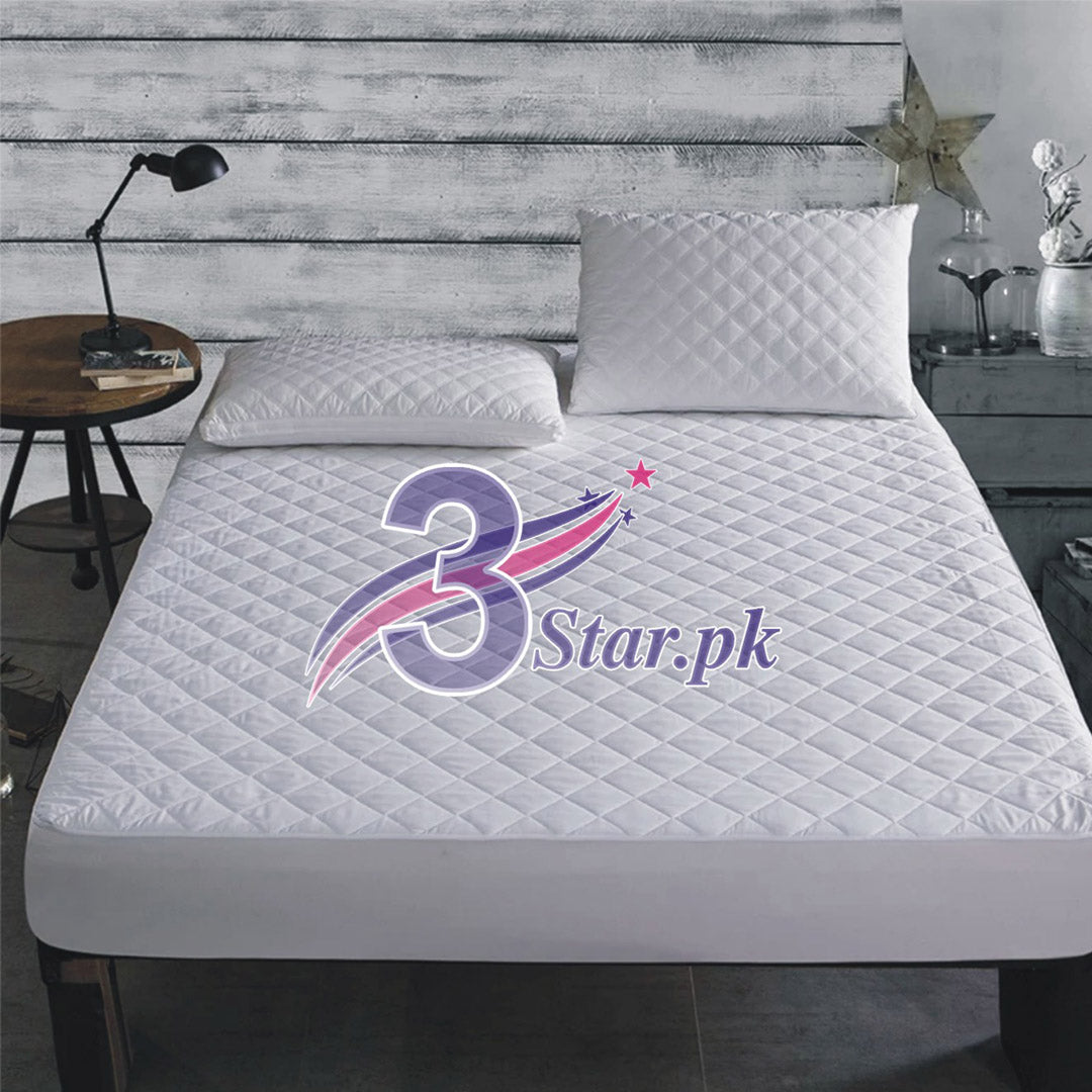 100% Waterproof Quilted Mattress Protector – Fitted Breathable Bed Cover (All Sizes)